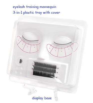 plastic tray for eyelash training